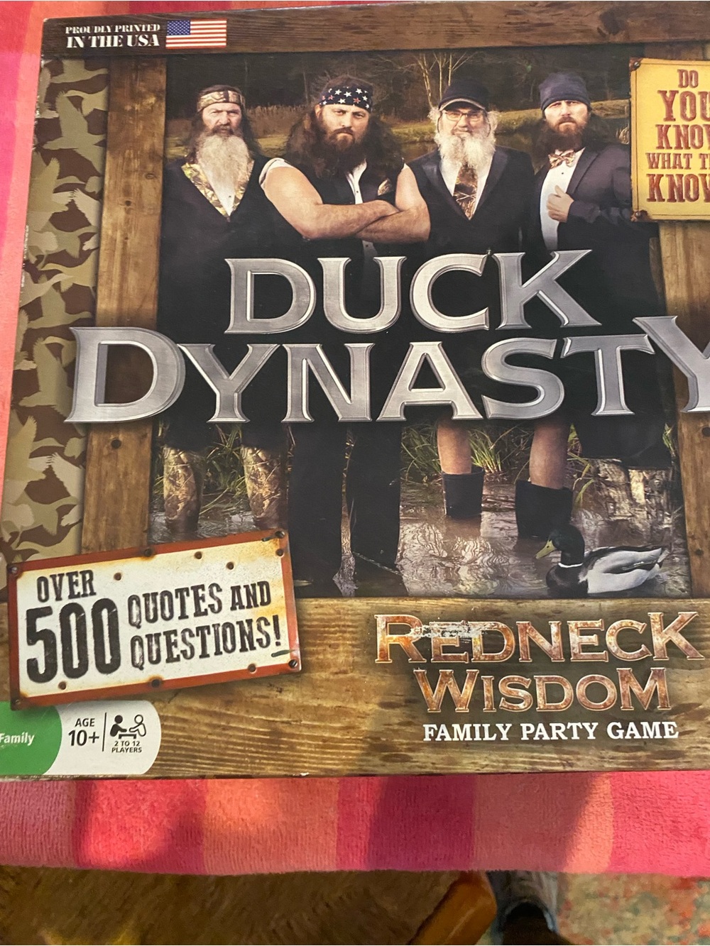 Duck Dynasty Redneck Wisdom Family Party Game - Brown